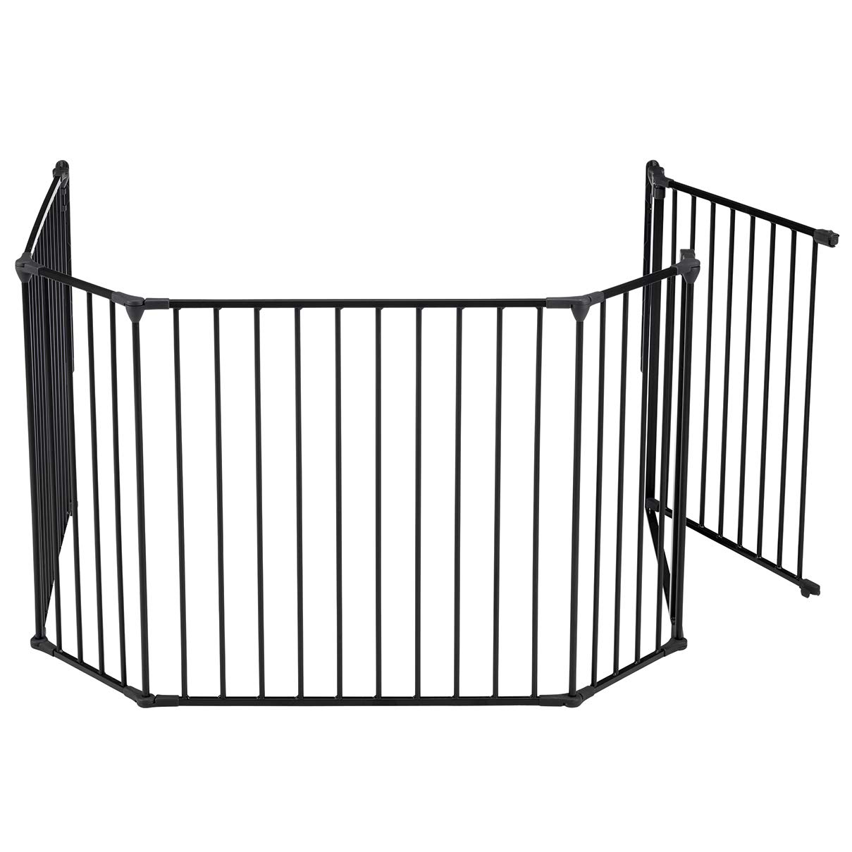 dolle-kaminschutzgitter-schwarz-bis-278-cm-ofenschutzgitter-5-teilig image 4