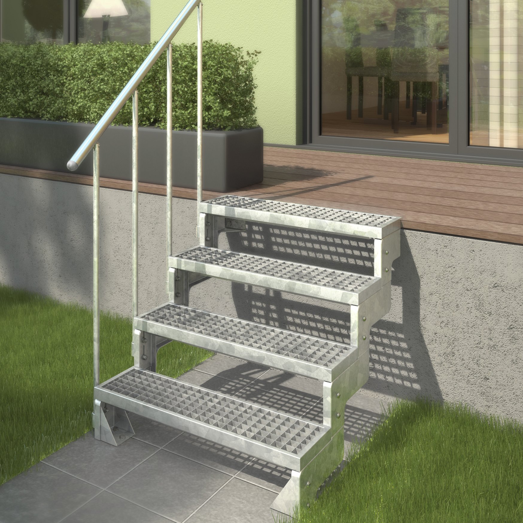 dolle-gardentop-au-entreppe-3-stufen-54-66-cm-gitterrost-80-cm-mit-gel-nder image 2