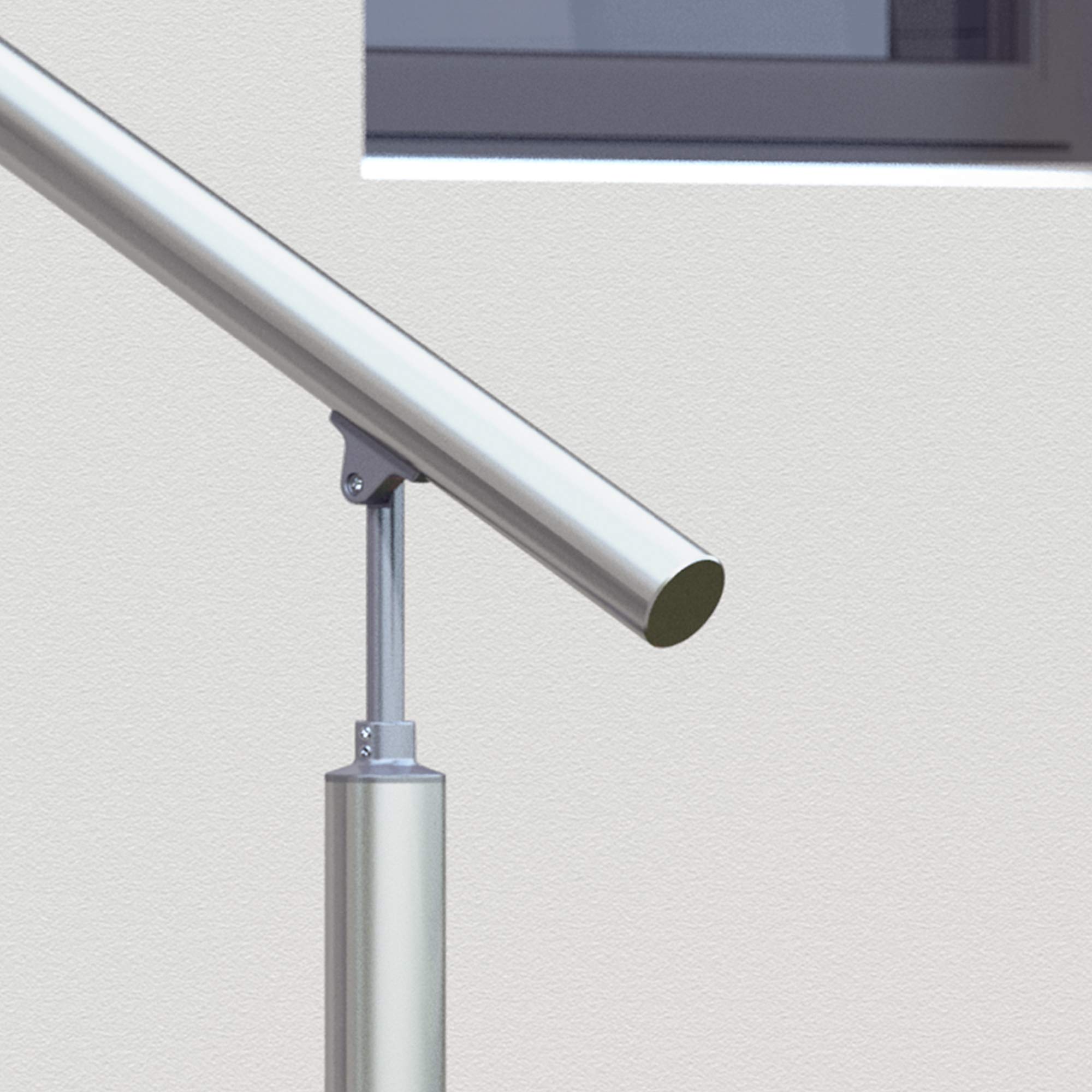 dolle-aluminium-eingangsgel-nder-1-15-m-1-pfosten-wandanschluss-h-he-1-m image 5