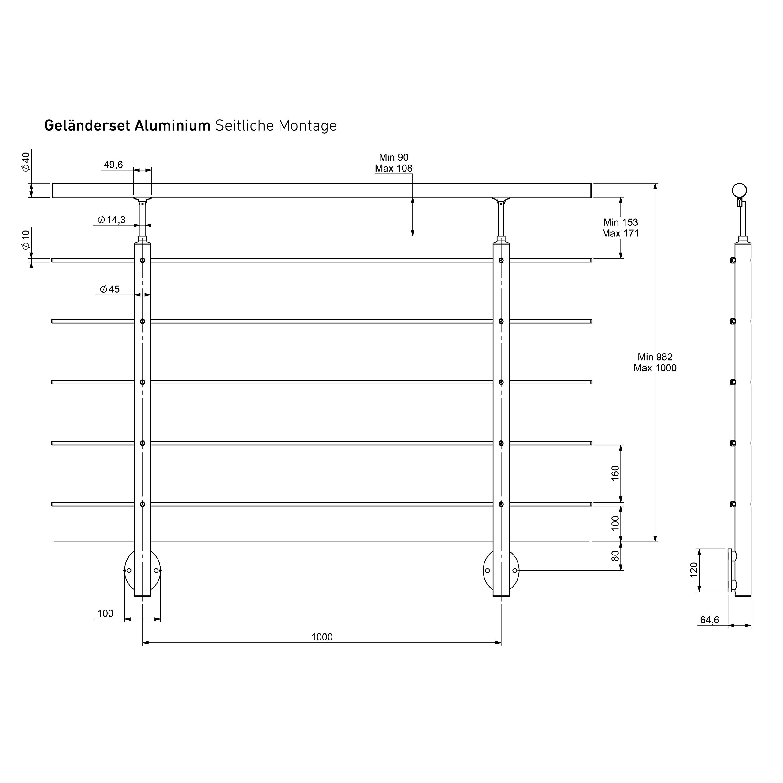 dolle-gel-nder-set-aluminium-150-cm-mit-eiche-handlauf-seitenmontage image 5
