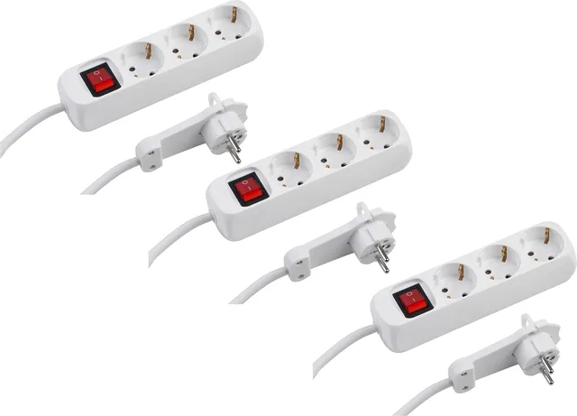 meister-steckdosenleiste-3-fach-3er-set-2-m-kabel-wei image 1