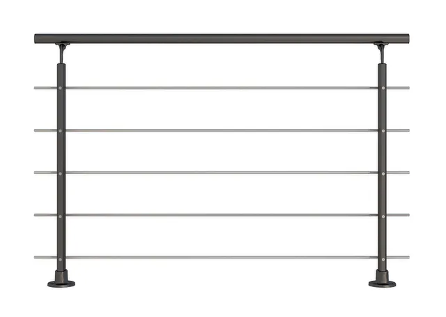 dolle-gel-nder-set-aluminium-anthrazit-150-cm-aufgesetzte-montage image 1