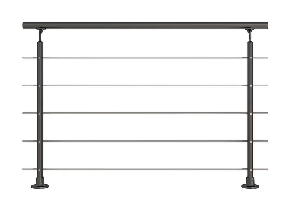 dolle-gel-nder-set-aluminium-anthrazit-150-cm-aufgesetzte-montage image 1