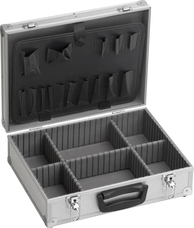 meister-werkzeugkoffer-leer-395-x-300-x-130-mm-alu-koffer-abschlie-bar image 1