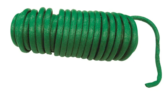 meister-baumanbinder-10-m-6-mm-gr-n-gartendraht-mit-gummi-berzug image 1