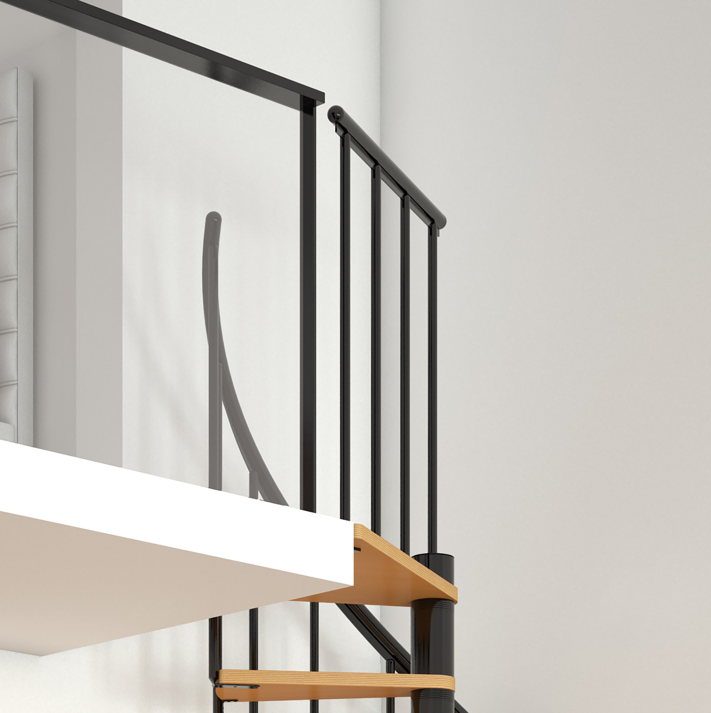 dolle-spindeltreppe-calgary-244-8-280-8-cm-buche-anthrazit-120-cm image 6