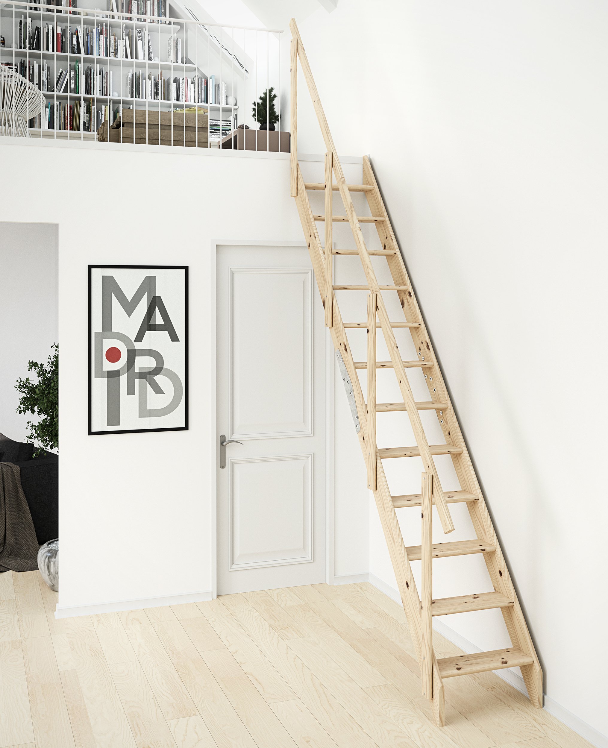 dolle-kiel-raumspartreppe-fichte-bis-283-5-cm-mit-handlauf-57-2-cm image 3
