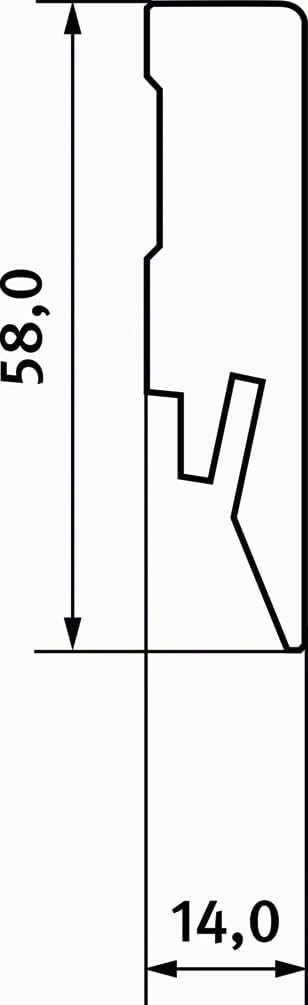 egger-sockelleiste-nussbaum-dunkelbraun-l681-kubisch-2400-x-14-x-58-mm image 2