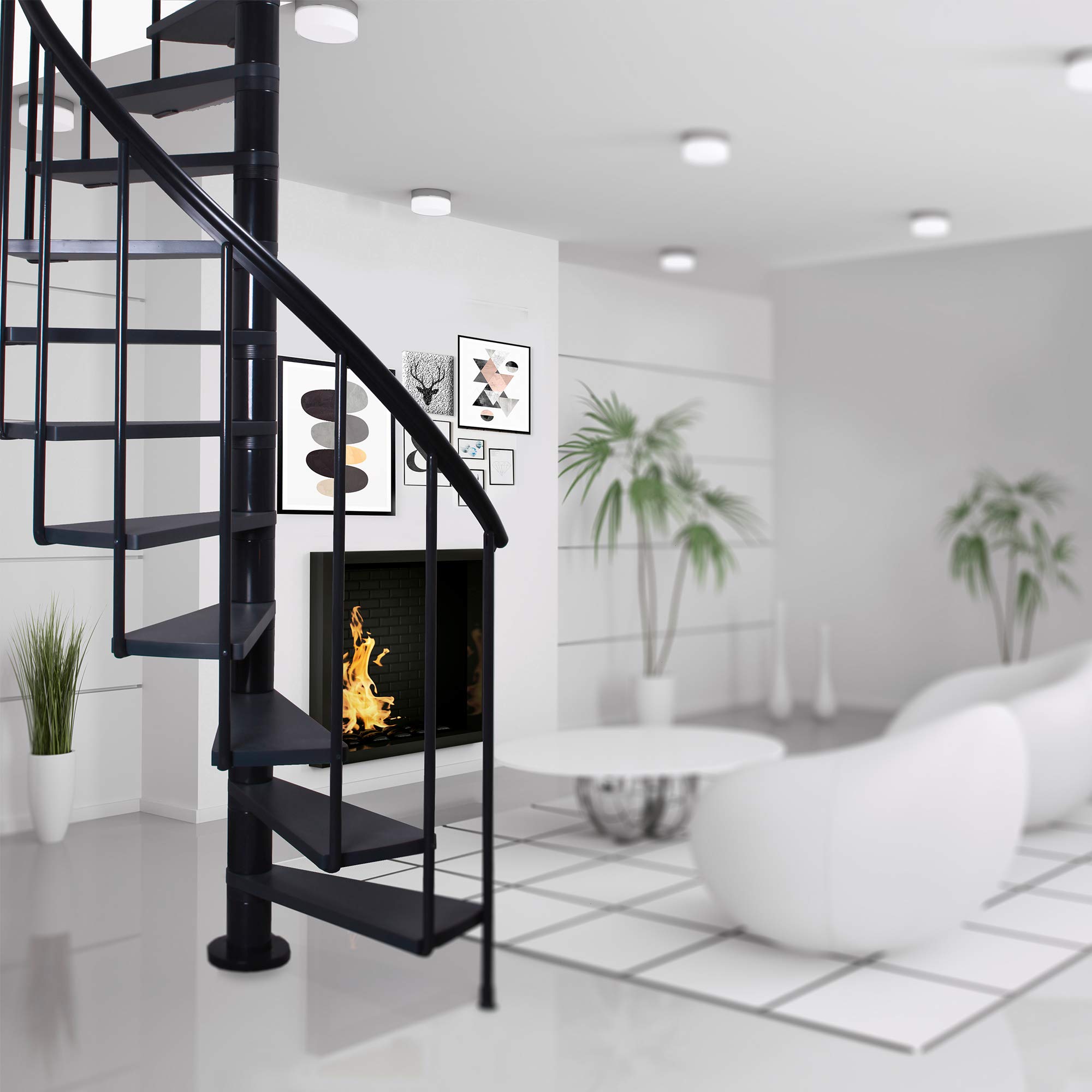 dolle-spindeltreppe-calgary-120-cm-h-he-244-8-280-8-cm-anthrazit-inkl-gel-nder image 7