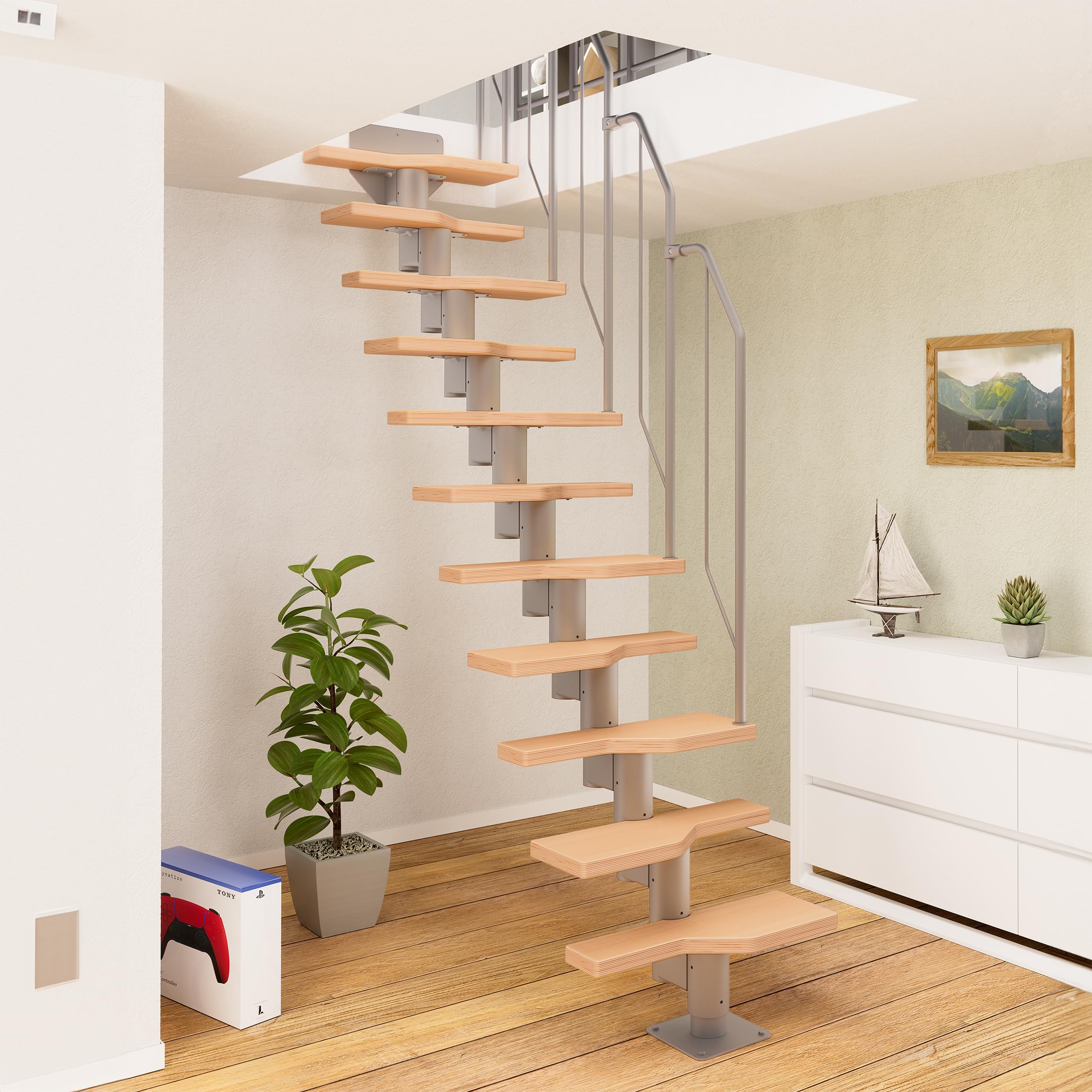 dolle-raumspartreppe-innen-mit-gel-nder-222-276-cm-58-cm-breit-buche image 2