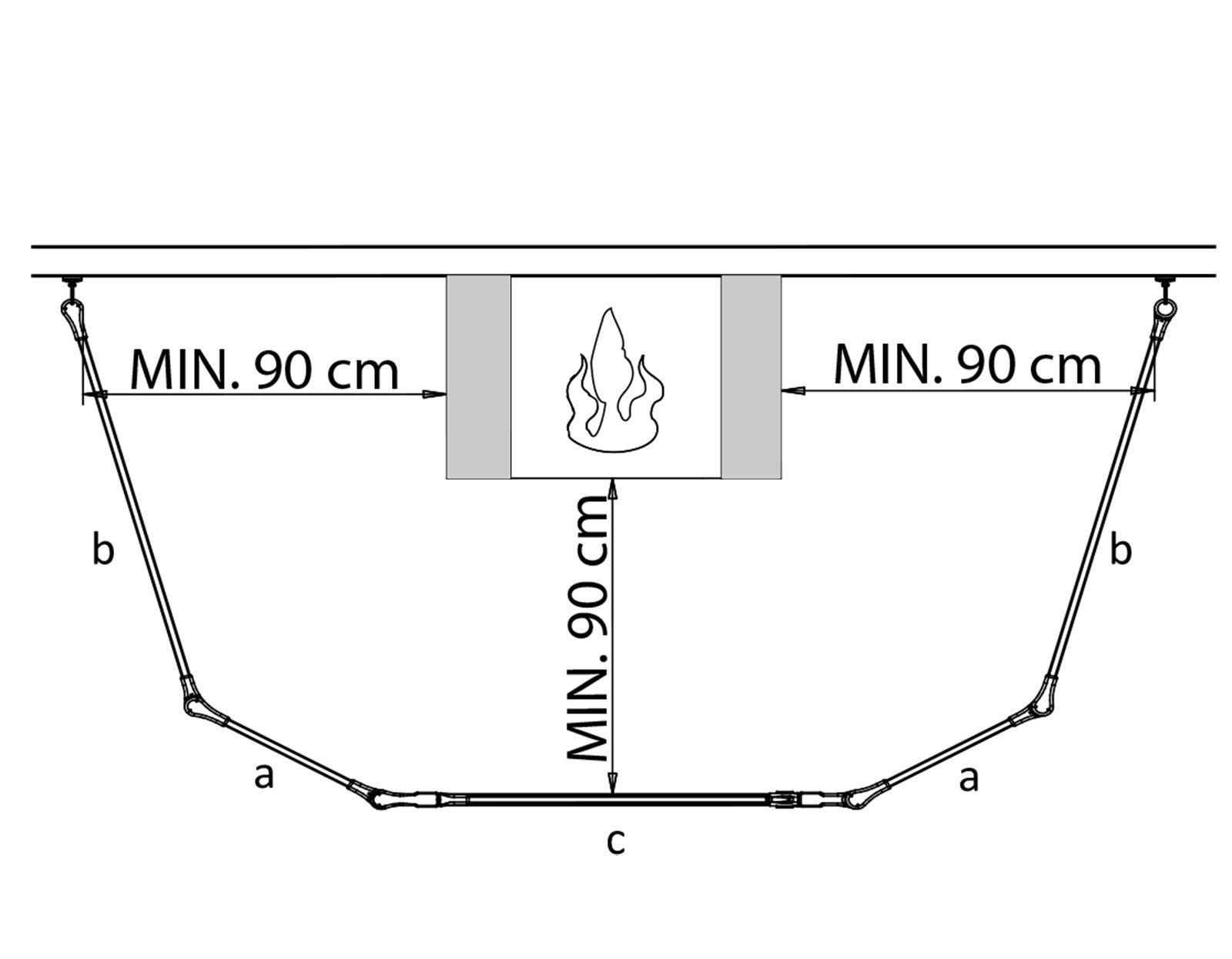 dolle-kaminschutzgitter-schwarz-bis-278-cm-ofenschutzgitter-5-teilig image 8