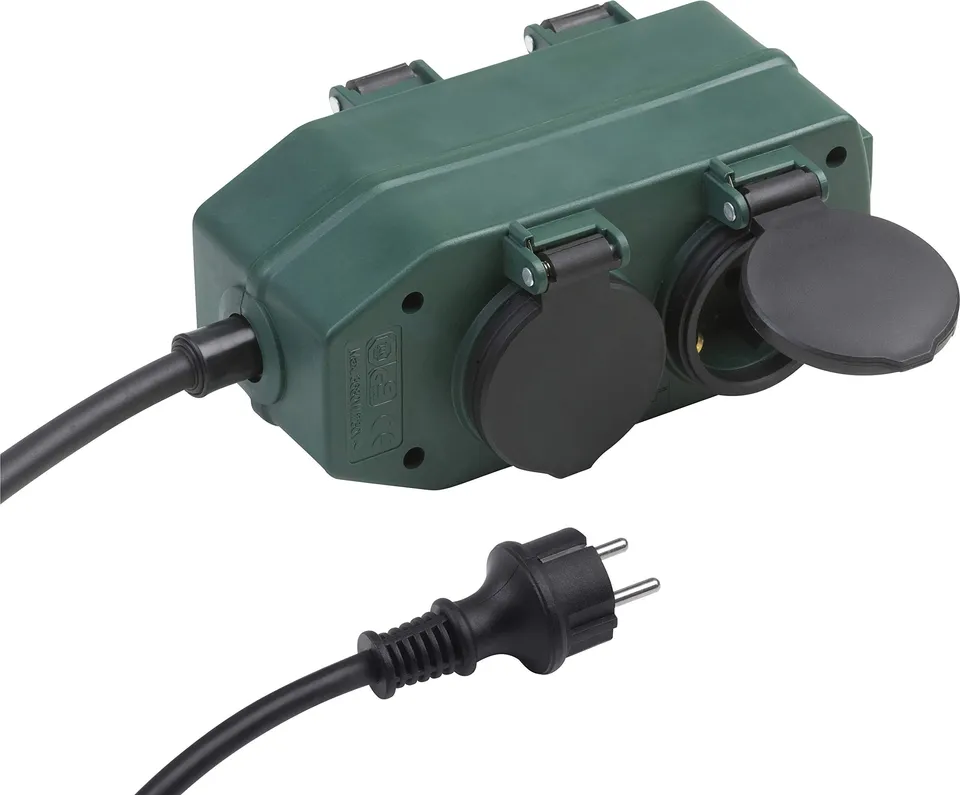 meister-steckdosen-block-4-fach-2-m-ip44-outdoor-gr-n-7430940 image 1