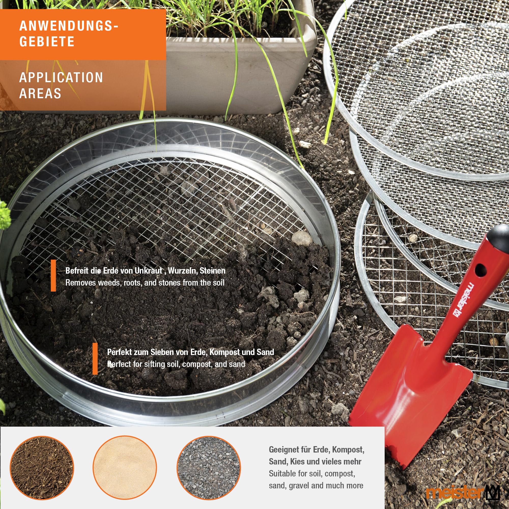 meister-kompostsieb-5-in-1-gartensieb-edelstahl-30-cm image 2