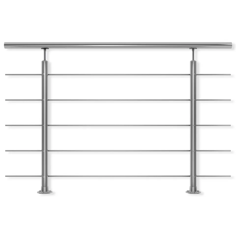 dolle-gel-nder-edelstahl-v2a-150-cm-bodenmontage-100-cm-hoch image 1