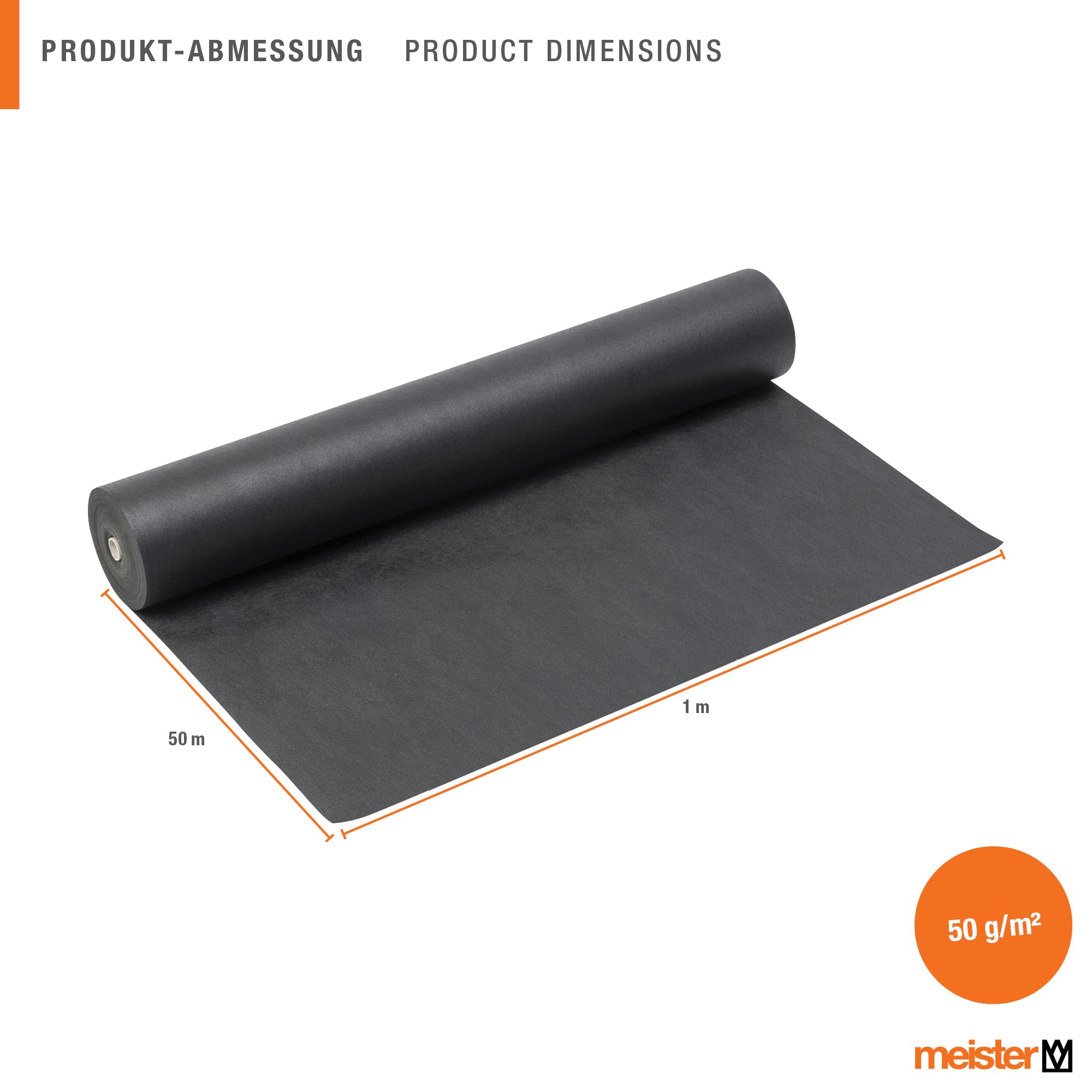 meister-unkrautvlies-50-x-1-m-50g-m-schwarz-pp image 2