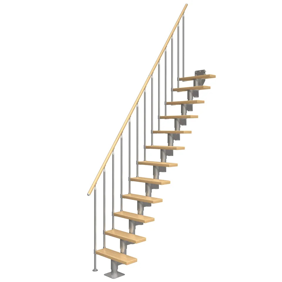 dolle-dublin-raumspartreppe-buche-lackiert-75cm-mittelholmtreppe-222-270cm-mit-g image 1