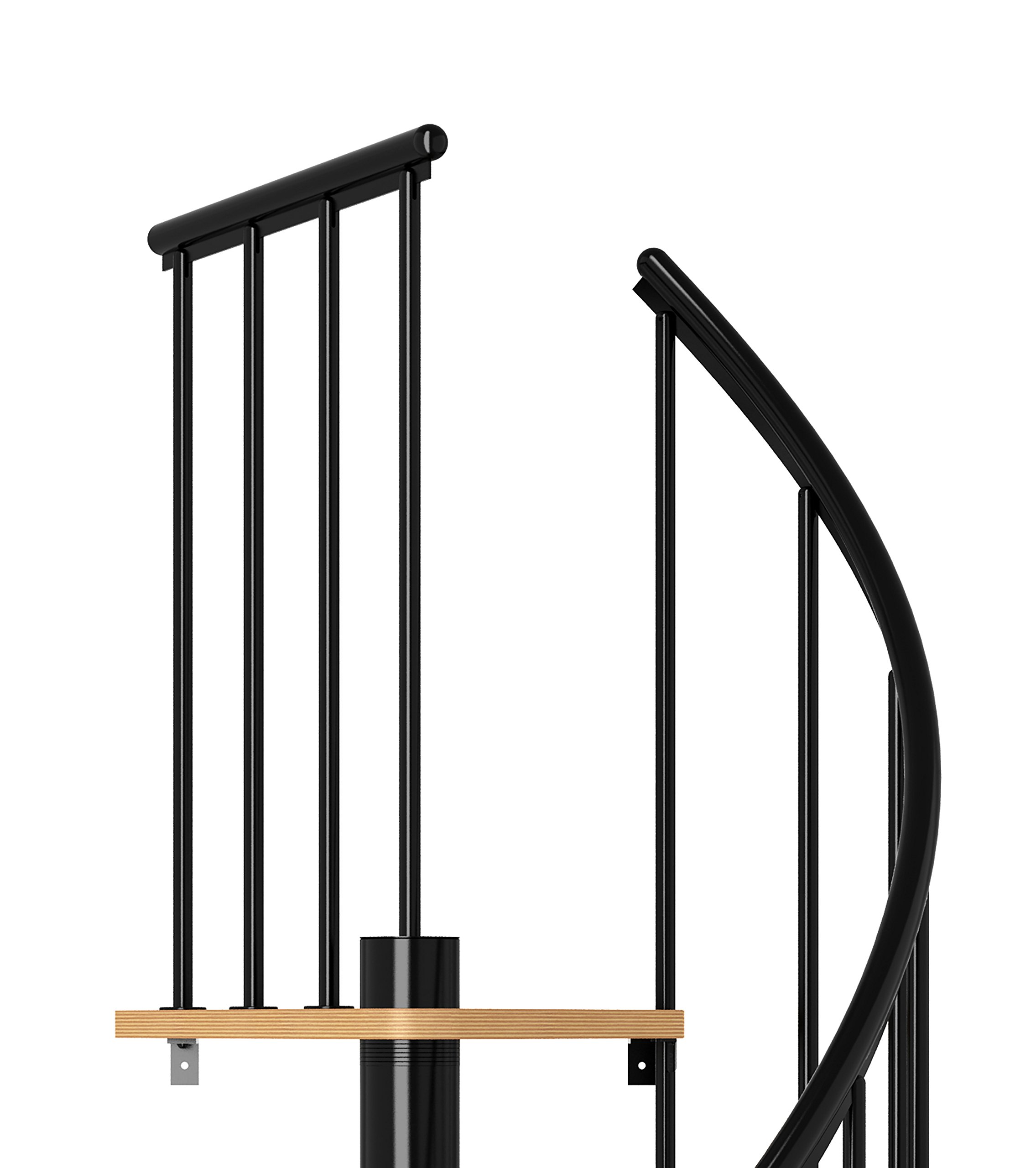 dolle-spindeltreppe-calgary-244-8-280-8-cm-buche-anthrazit-120-cm image 3