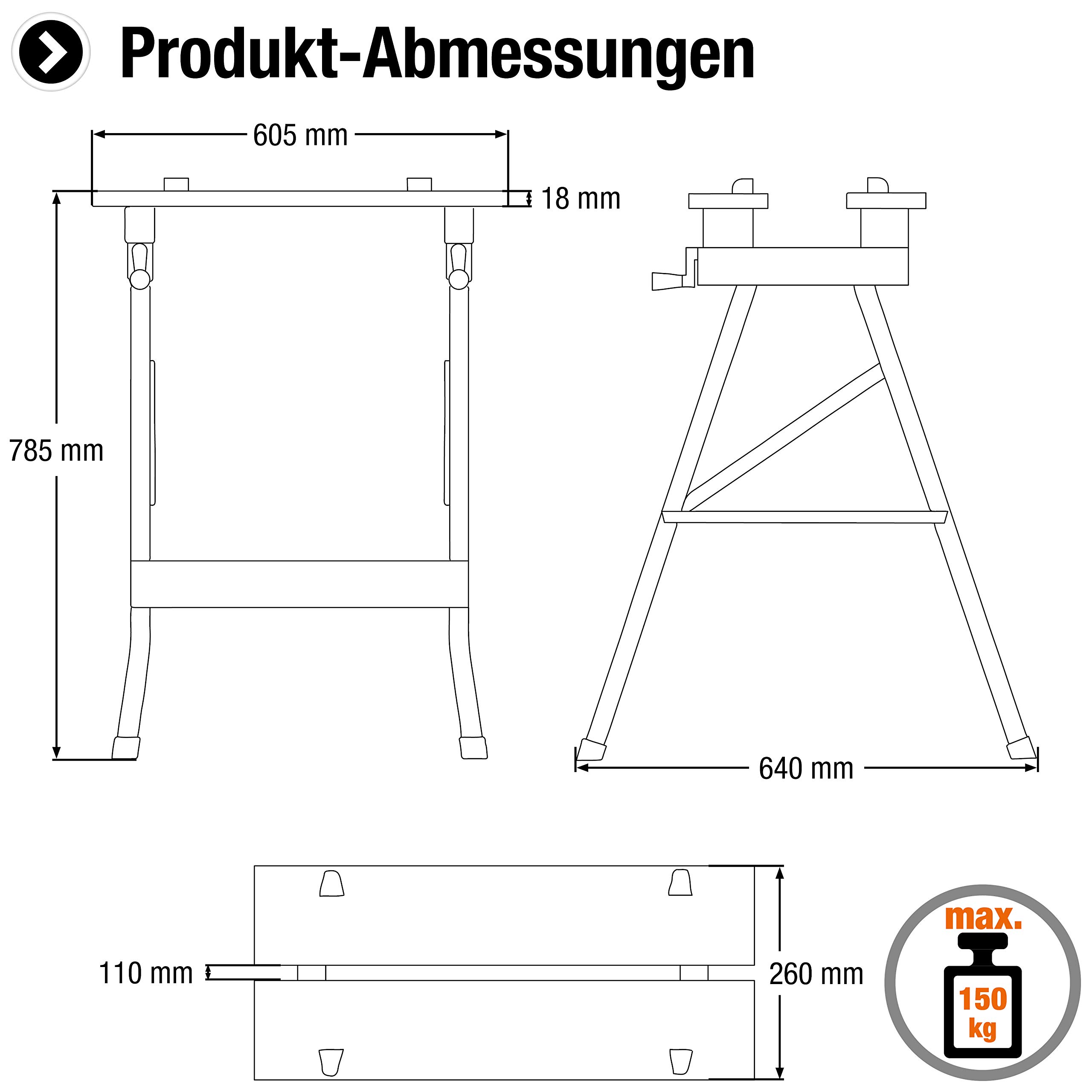meister-werk-und-spanntisch-150-kg-klappbar-mit-spannbacken-9079100 image 2