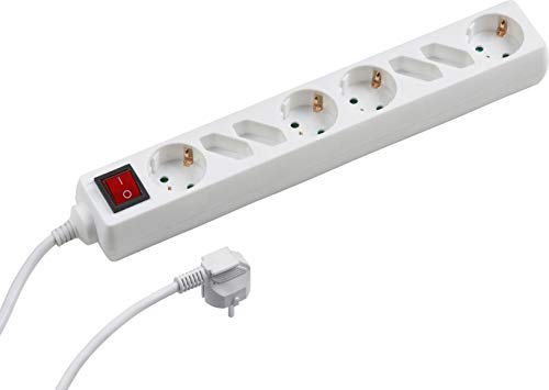 meister-steckdosenleiste-8-fach-wei-1-4-m-kabel-mit-schalter image 5