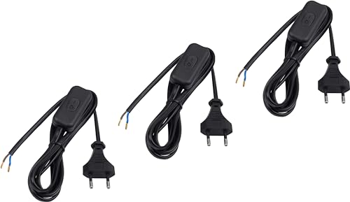 meister-euro-zuleitung-mit-schalter-2-m-schwarz-3er-set-h03vvh2-f-2x0-75-ip20 image 4