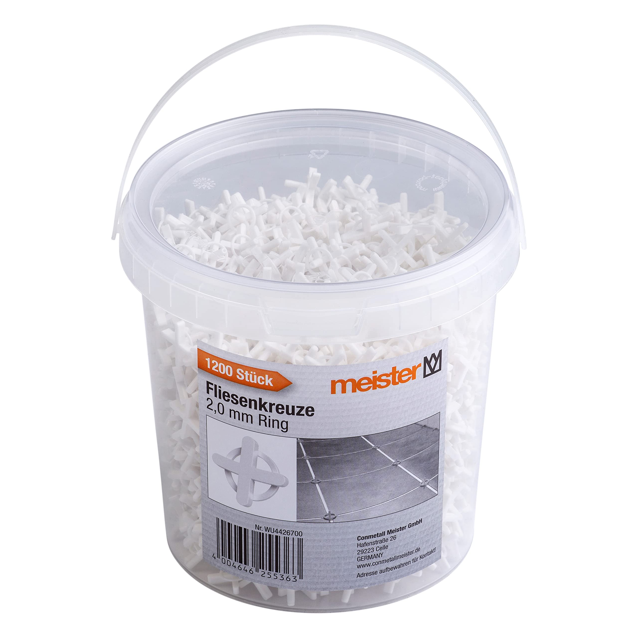 meister-fliesenkreuze-2-0-mm-set-1200-st-ck-wei-wiederverwendbar image 1