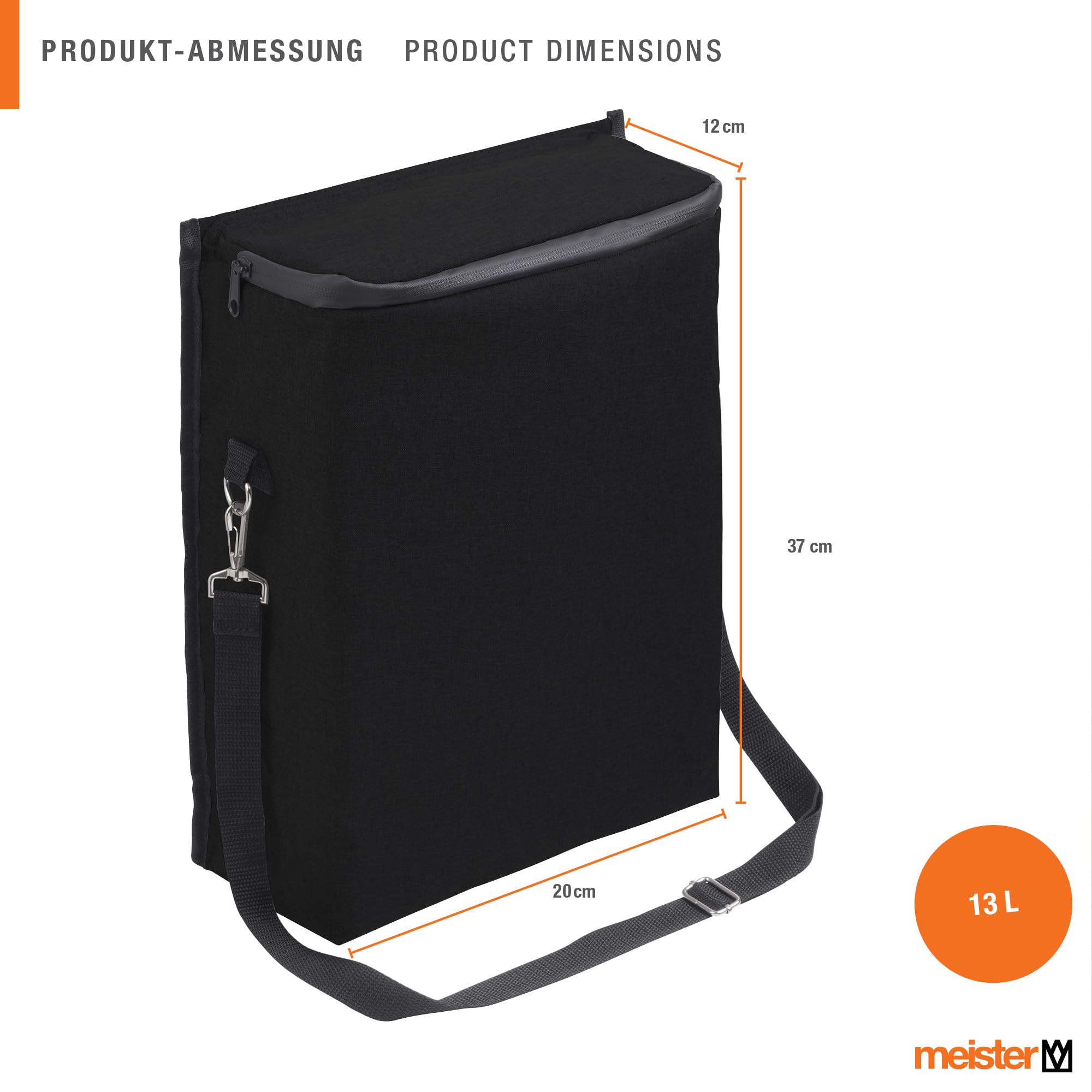 meister-k-hltasche-13-l-schwarz-mit-schultergurt image 2