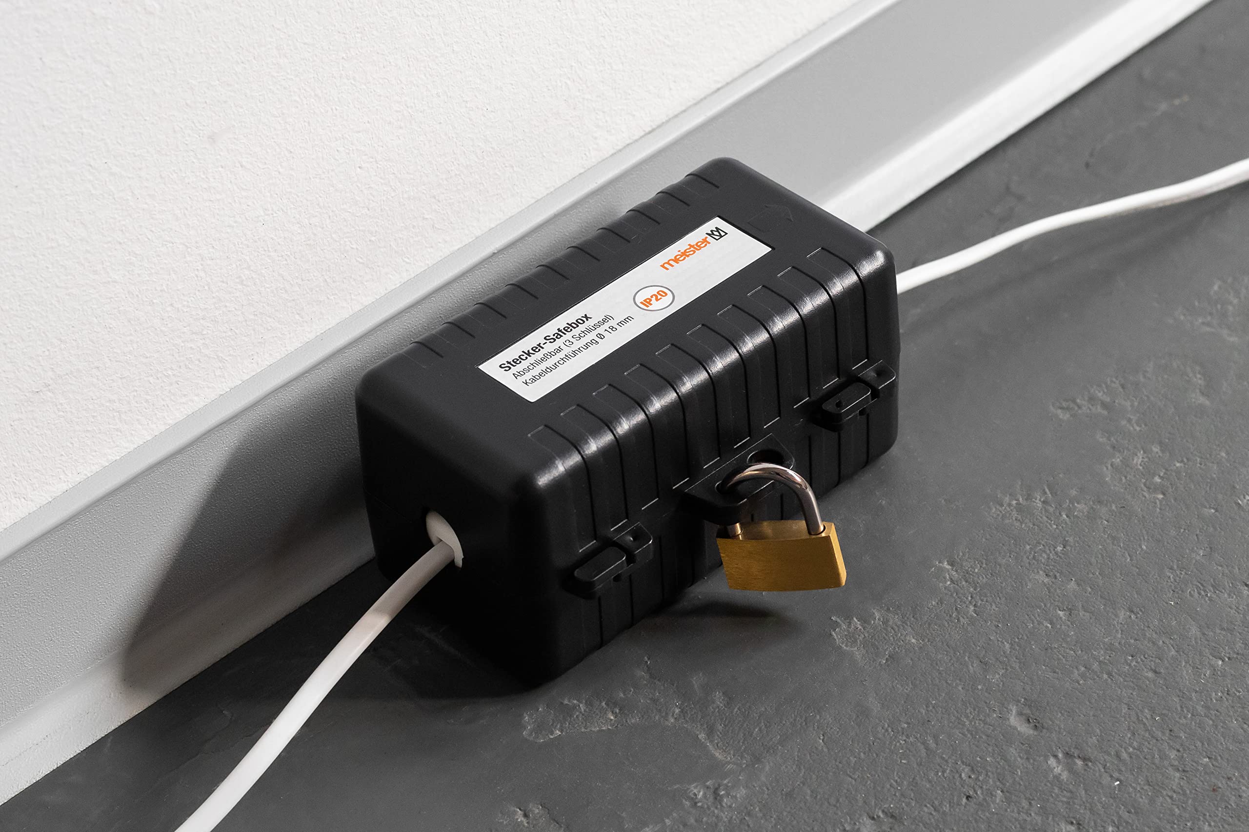 meister-safebox-f-r-stecker-120-x-60-x-60-mm-schwarz-ip20 image 5