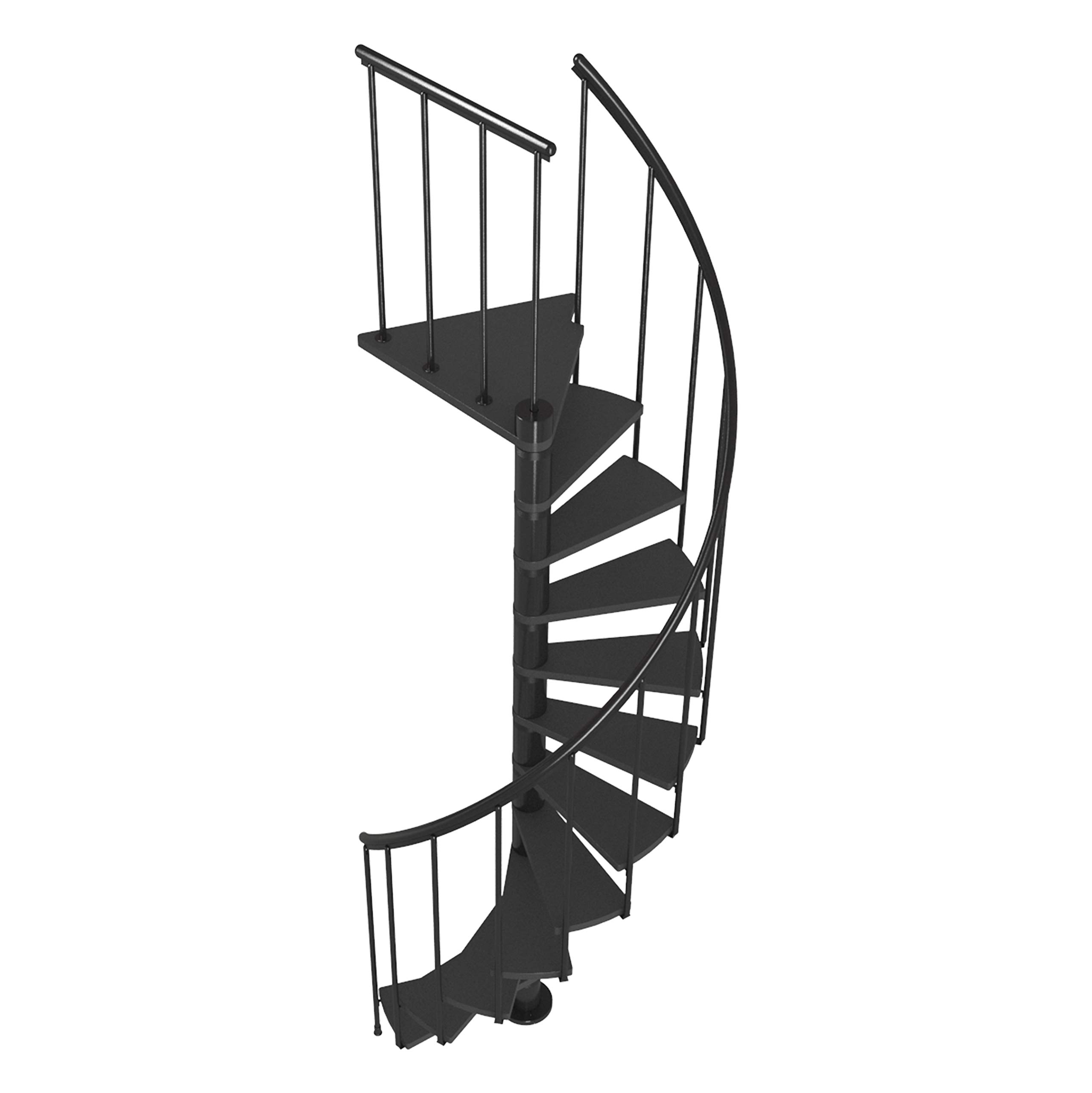dolle-spindeltreppe-calgary-120-cm-h-he-244-8-280-8-cm-anthrazit-inkl-gel-nder image 3