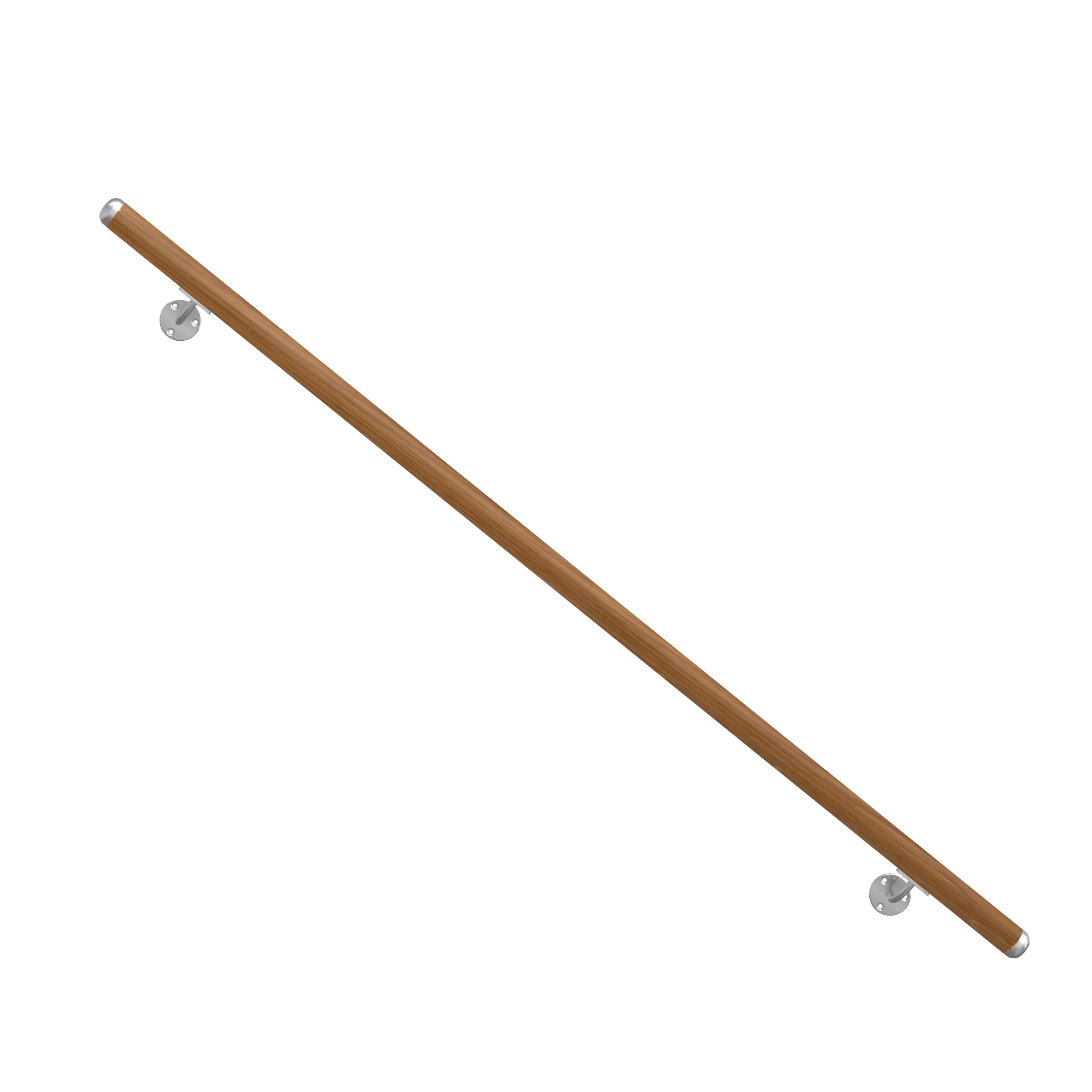 dolle-handlauf-eiche-lackiert-150-cm-40-mm-mit-wandhaltern image 2
