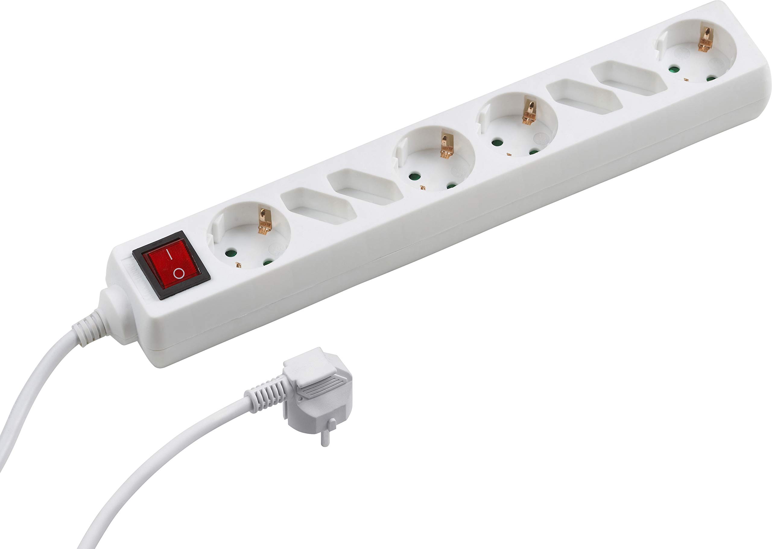 meister-steckdosenleiste-8-fach-wei-1-4-m-kabel-mit-schalter image 1