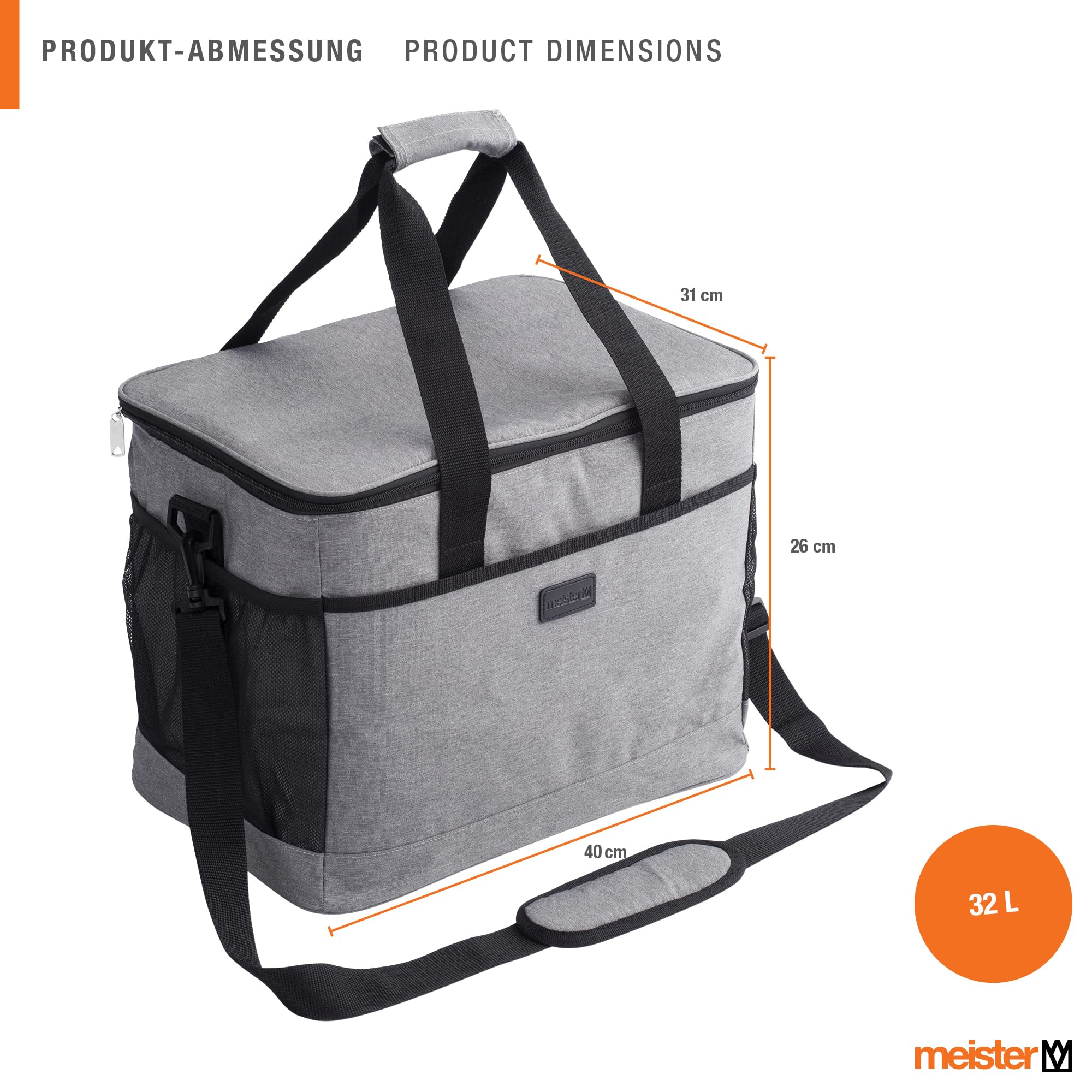 meister-k-hltasche-32-l-isoliertasche-grau-mit-schultergurt image 2