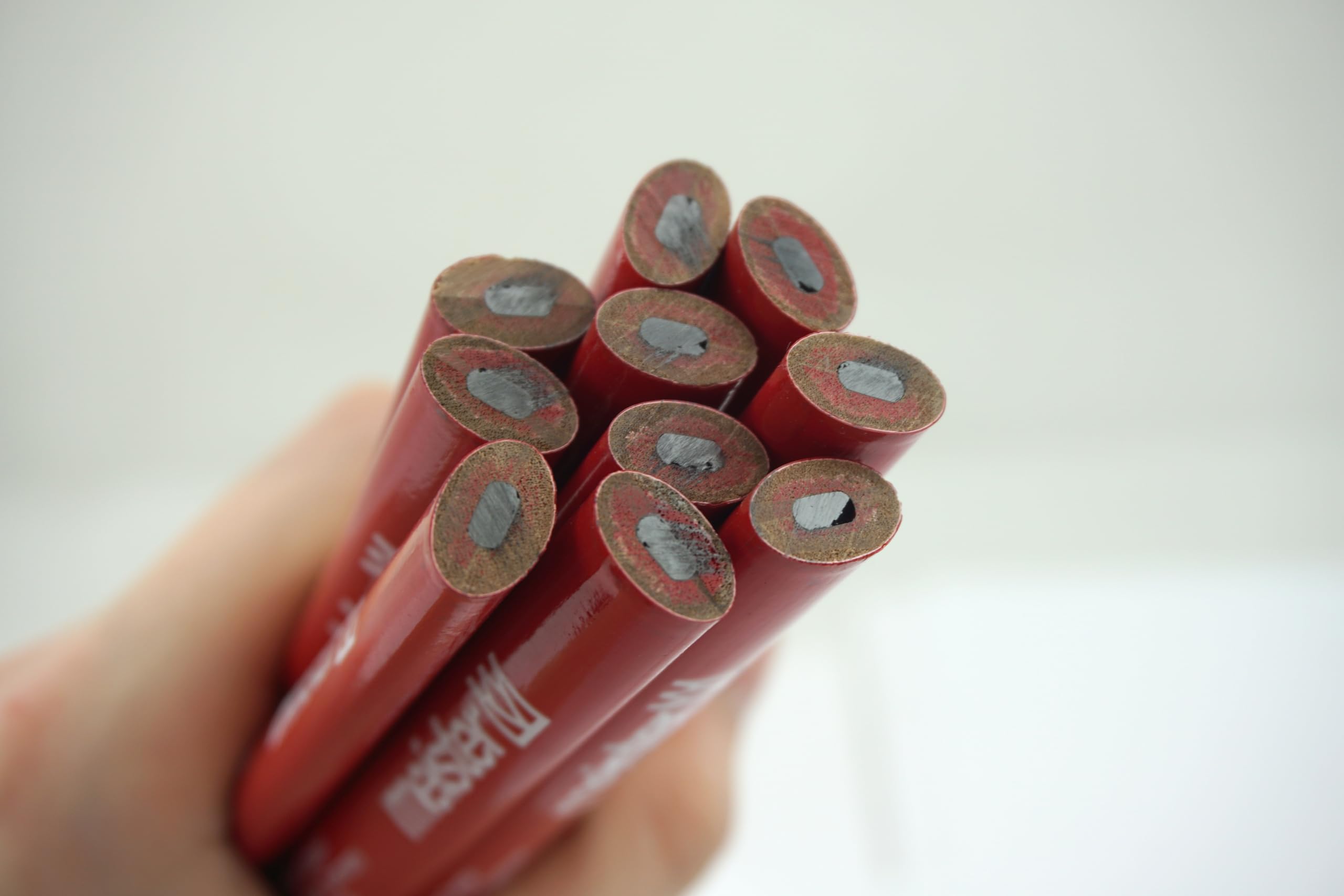 meister-zimmermannsbleistift-set-50-teilig-240-mm-oval-rot-wei image 4