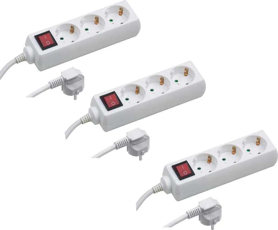 meister-steckdosenleiste-3-fach-3er-set-1-4-m-kabel-wei-mit-schalter-ip20 image 1