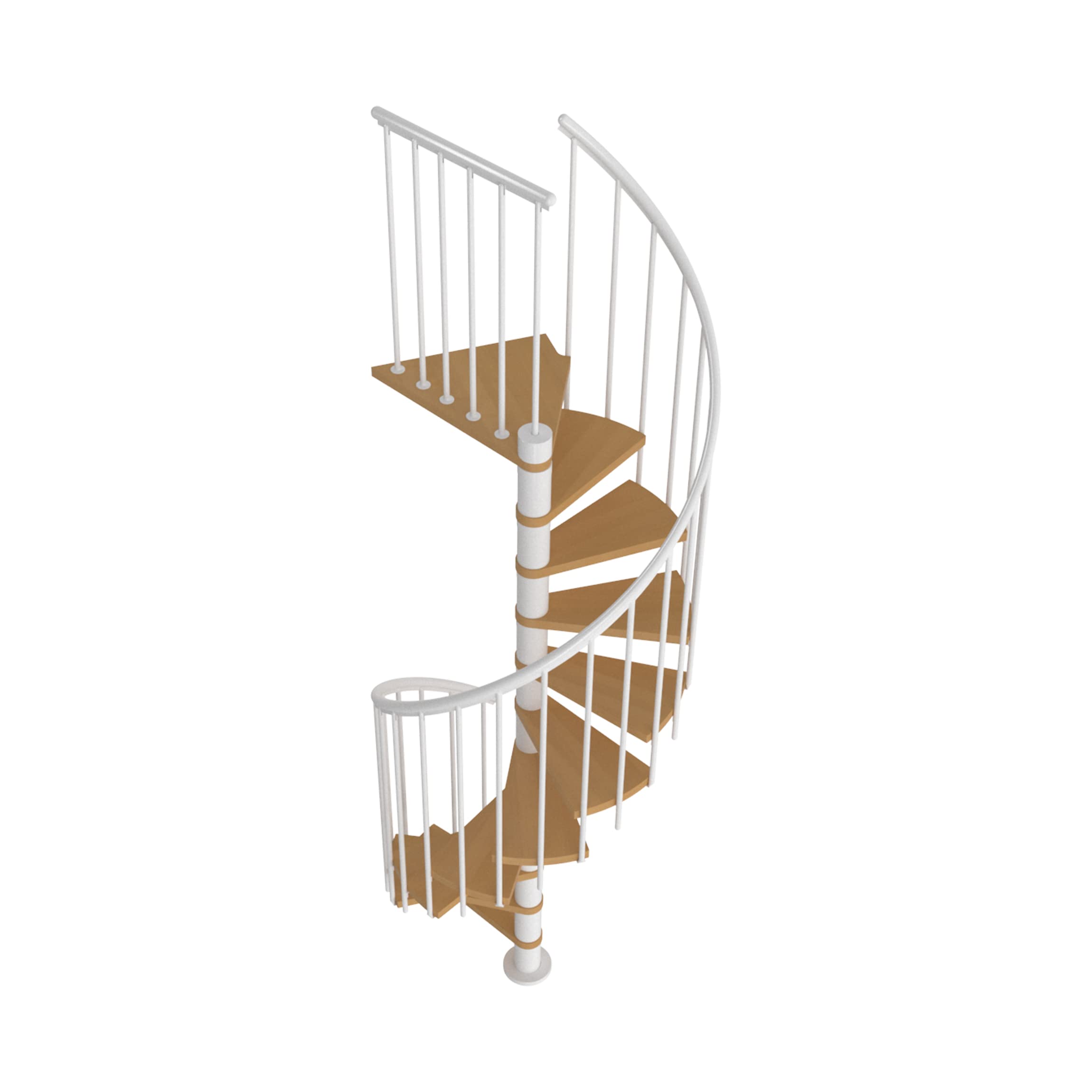 dolle-spindeltreppe-montreal-120-cm-buche-wei-252-282-cm image 3