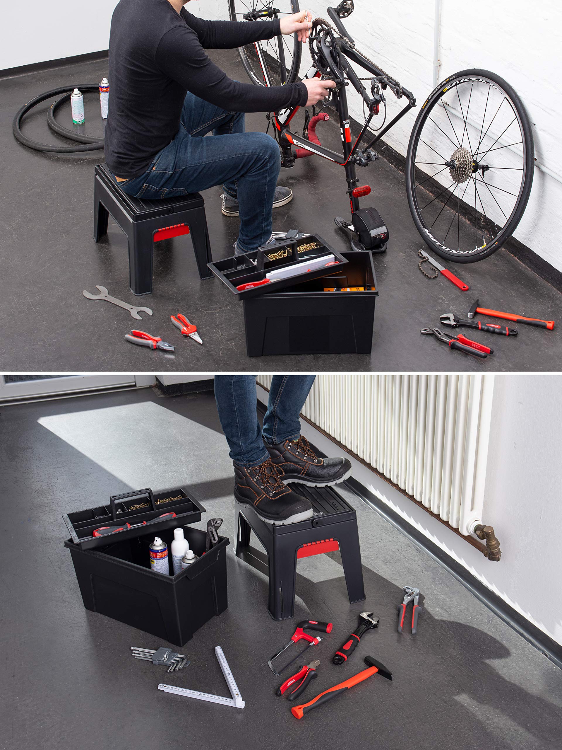 meister-tritthocker-3-in-1-9095100-werkzeugkiste-mit-tritt-und-einlage-150-kg image 6