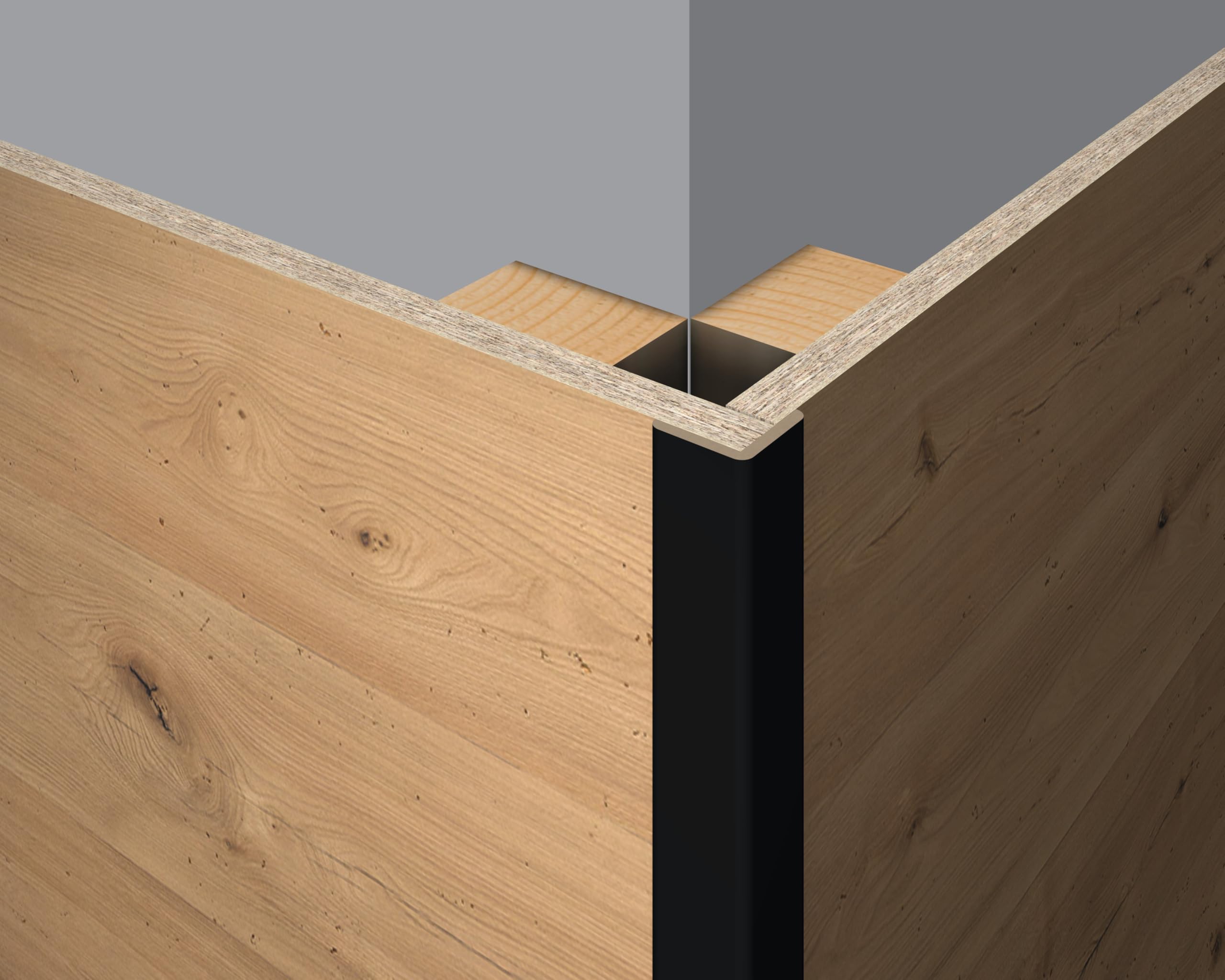 egger-decowall-faltleiste-fl537-schwarz-2400-x-22-x-22-mm image 1