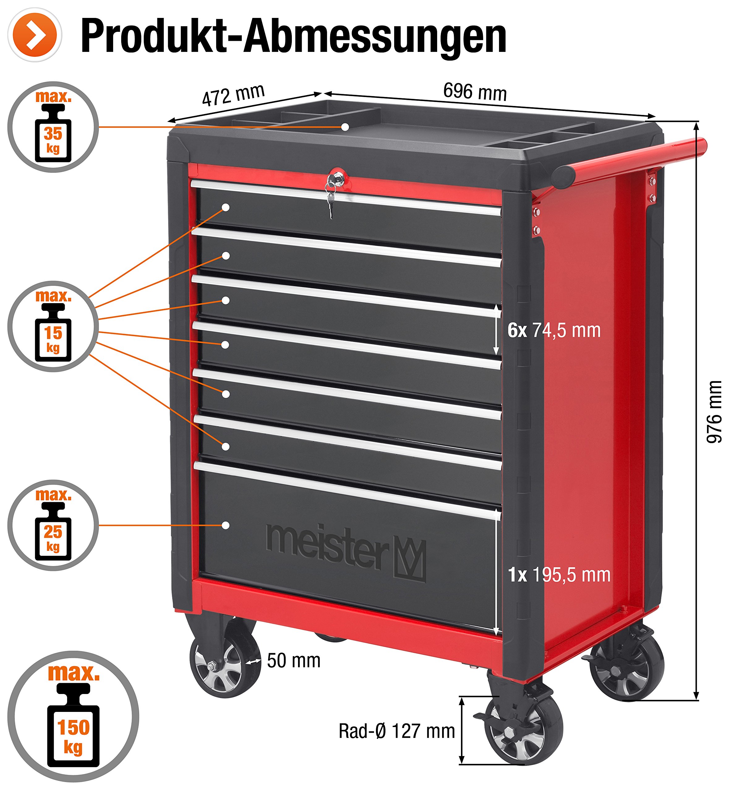 meister-werkstattwagen-m-7-8986400-7-schubladen-leer image 3