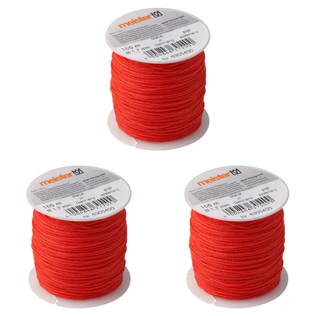 meister-maurerschnur-6305450-rot-3er-set-100m-1-7mm-polypropylen image 1