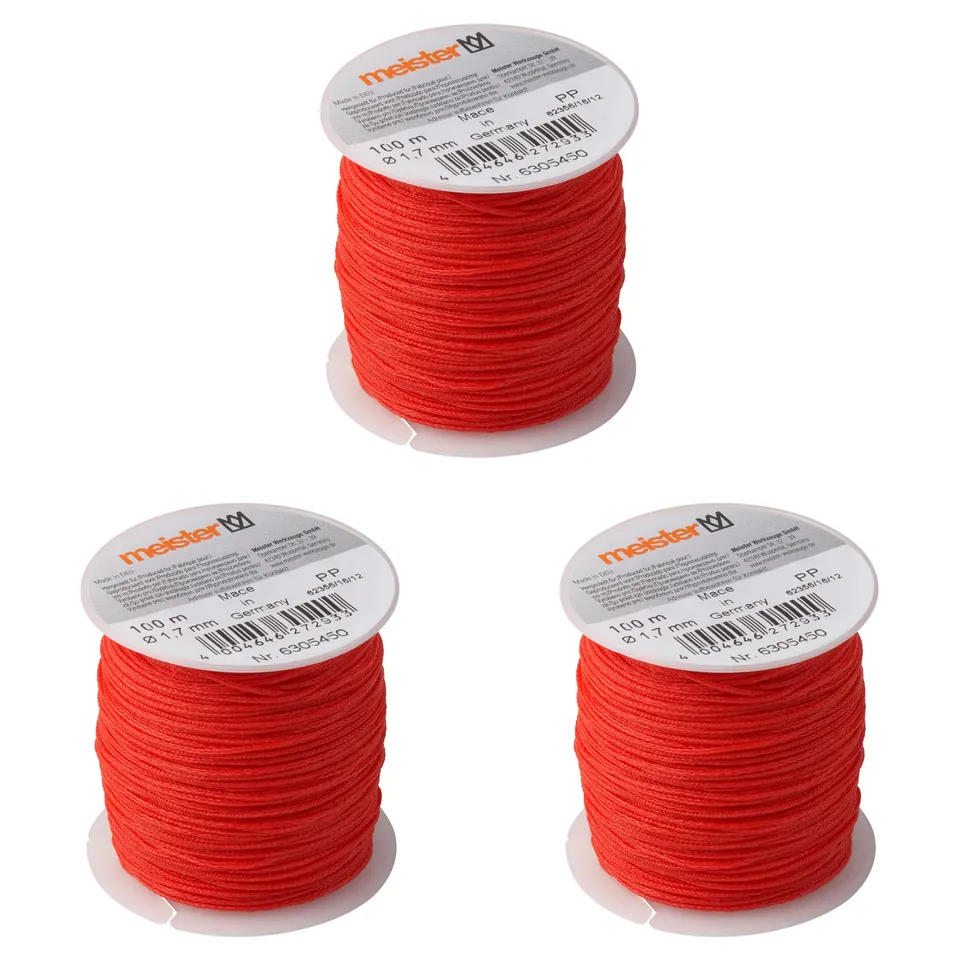meister-maurerschnur-6305450-rot-3er-set-100m-1-7mm-polypropylen image 1