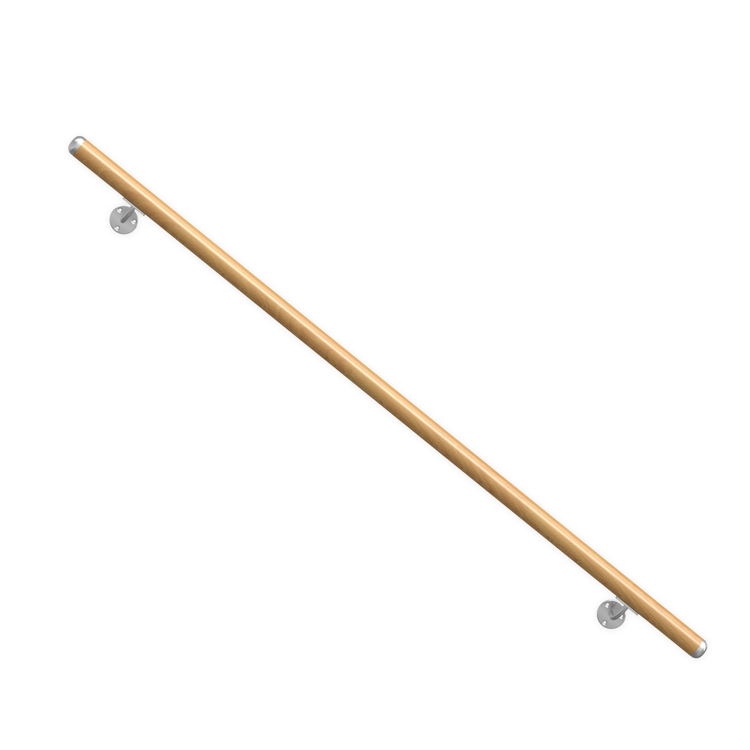 dolle-handlauf-eiche-lackiert-150-cm-40-mm-mit-wandhaltern image 8