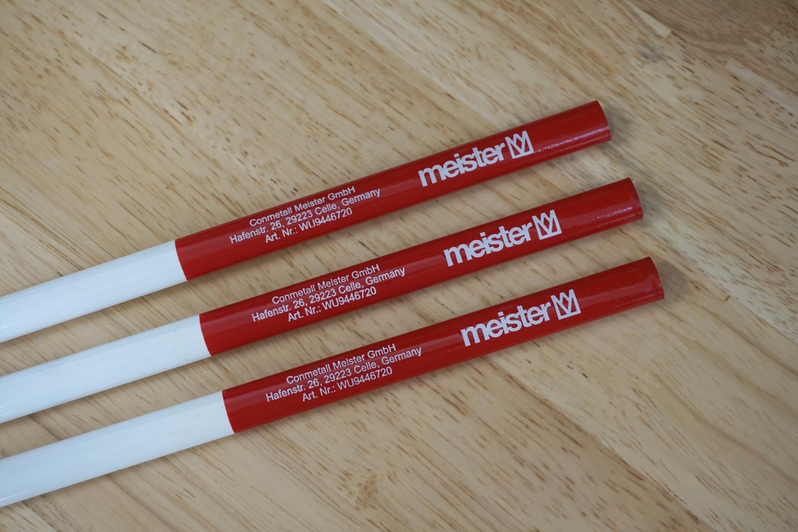 meister-zimmermannsbleistift-set-50-teilig-240-mm-oval-rot-wei image 3