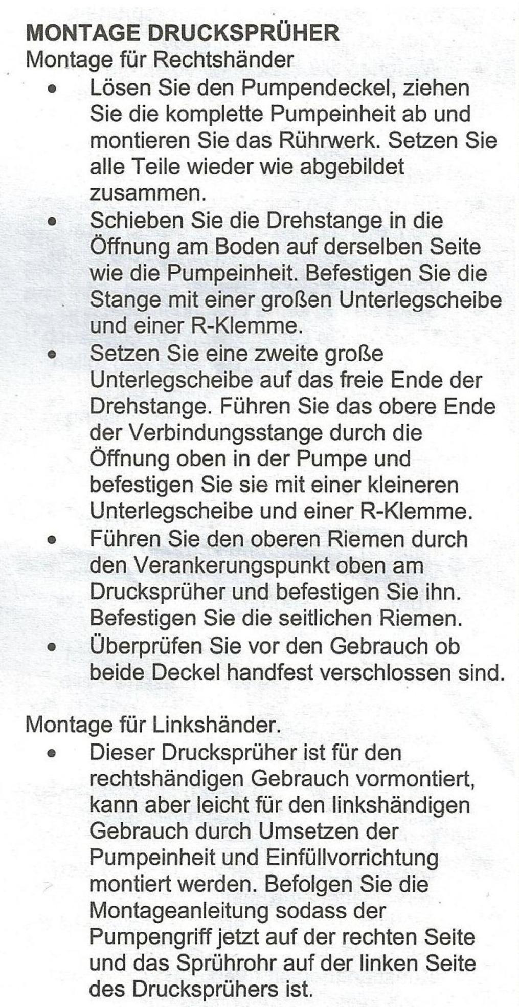 Spruht stark und gleichmäßig.