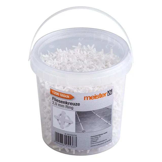 meister-fliesenkreuze-2-0-mm-set-1200-st-ck-wei-wiederverwendbar image 1