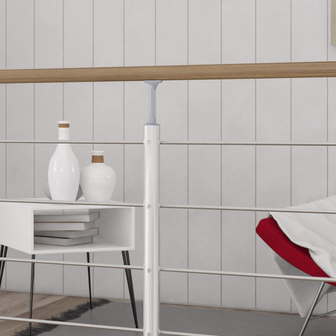 dolle-gel-nder-set-aluminium-150-cm-mit-eiche-handlauf-seitenmontage image 3