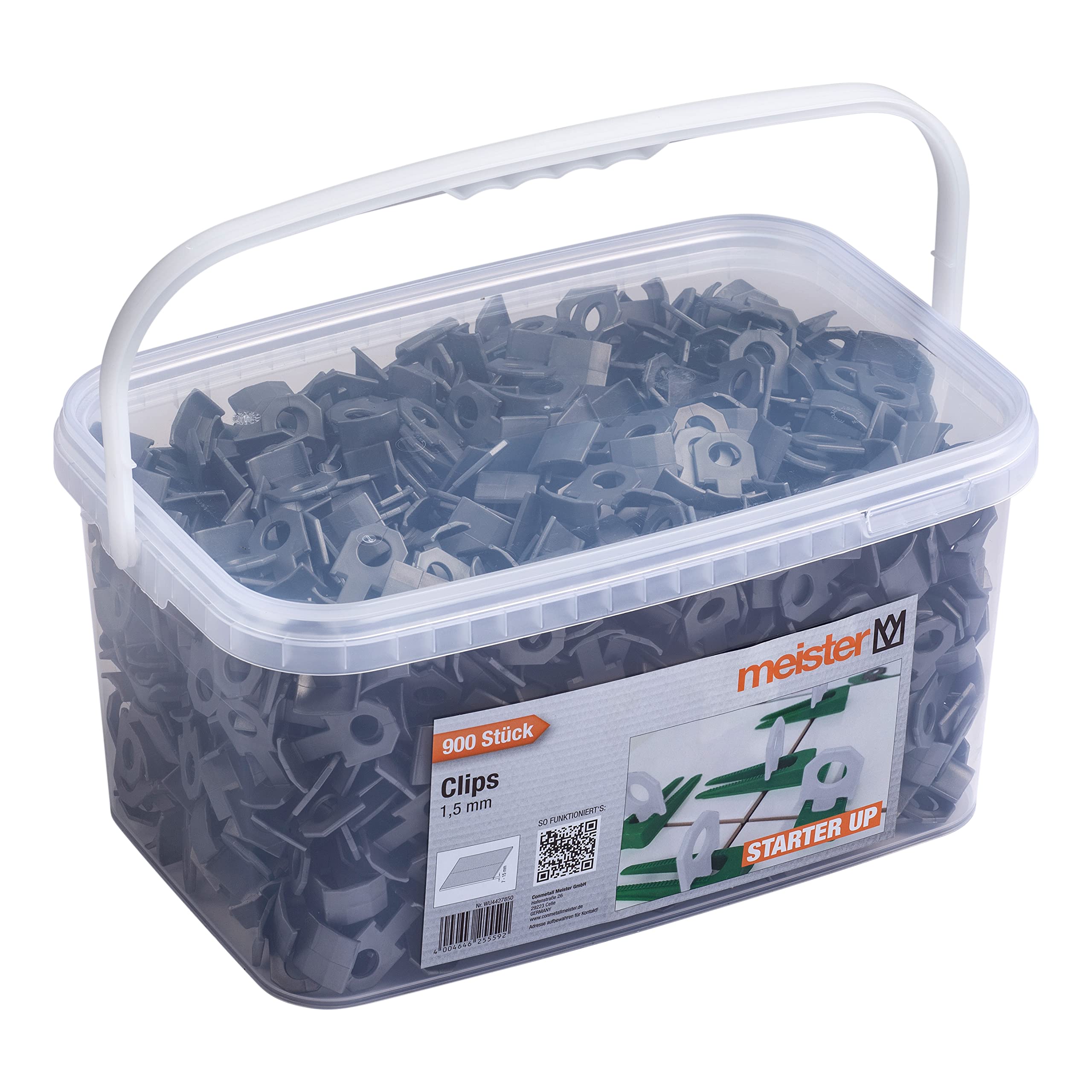 meister-clips-starter-nivelliersystem-900-st-ck-1-5-mm-f-r-fliesen-7-15-mm image 1