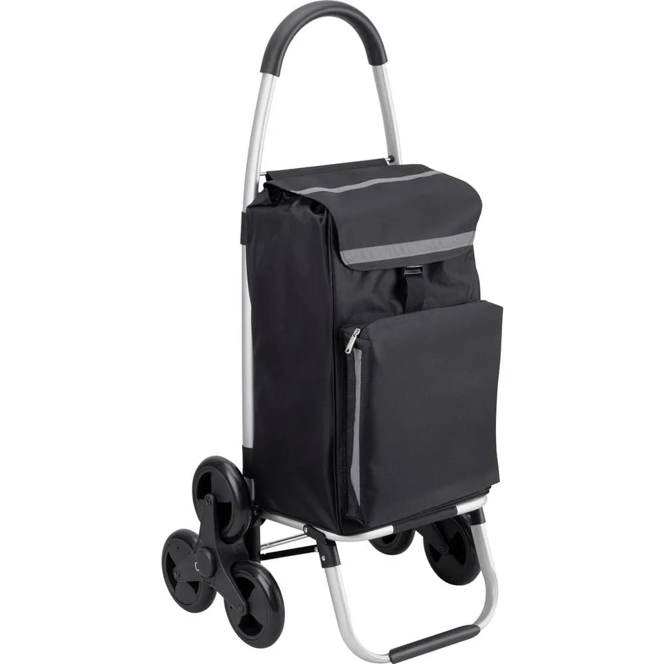 meister-einkaufstrolley-54-5-l-treppensteiger-schwarz-klappbar image 1