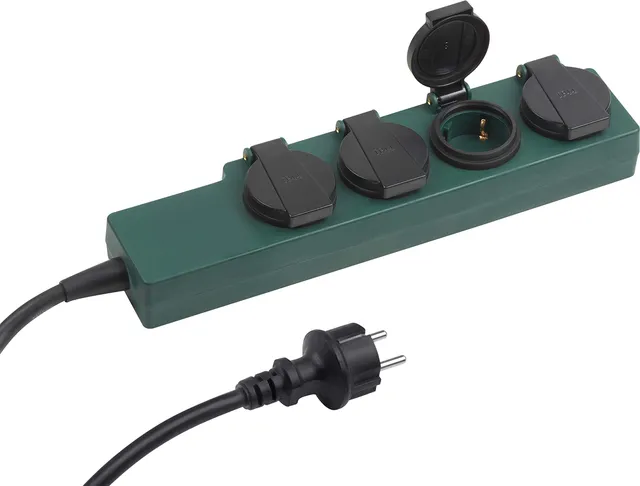 meister-steckdosenleiste-4-fach-1-4-m-ip44-outdoor-gr-n-7430910 image 1
