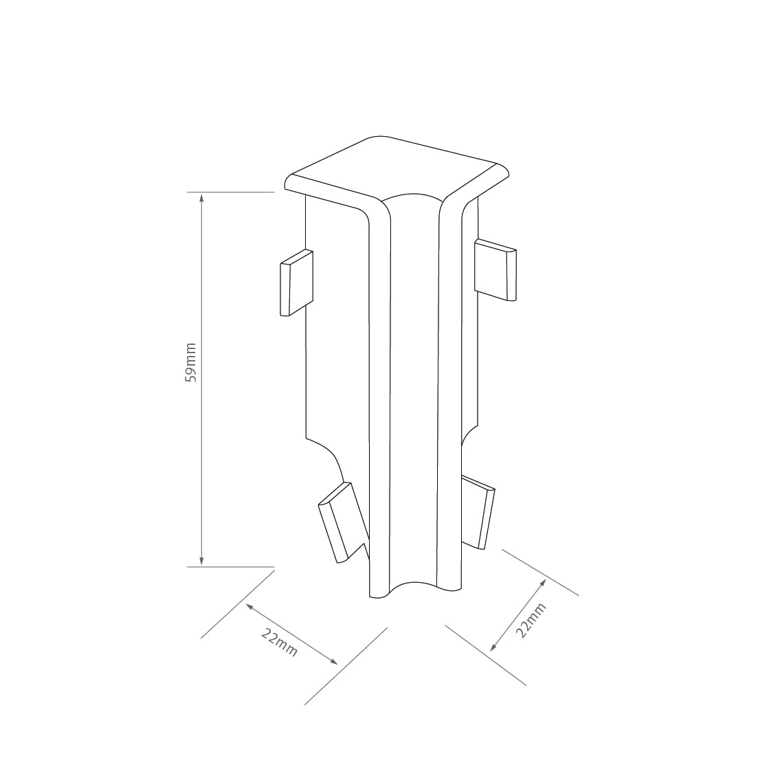 egger-innenecke-6-cm-eiche-hellgrau-kubisches-profil-2-st-ck image 2