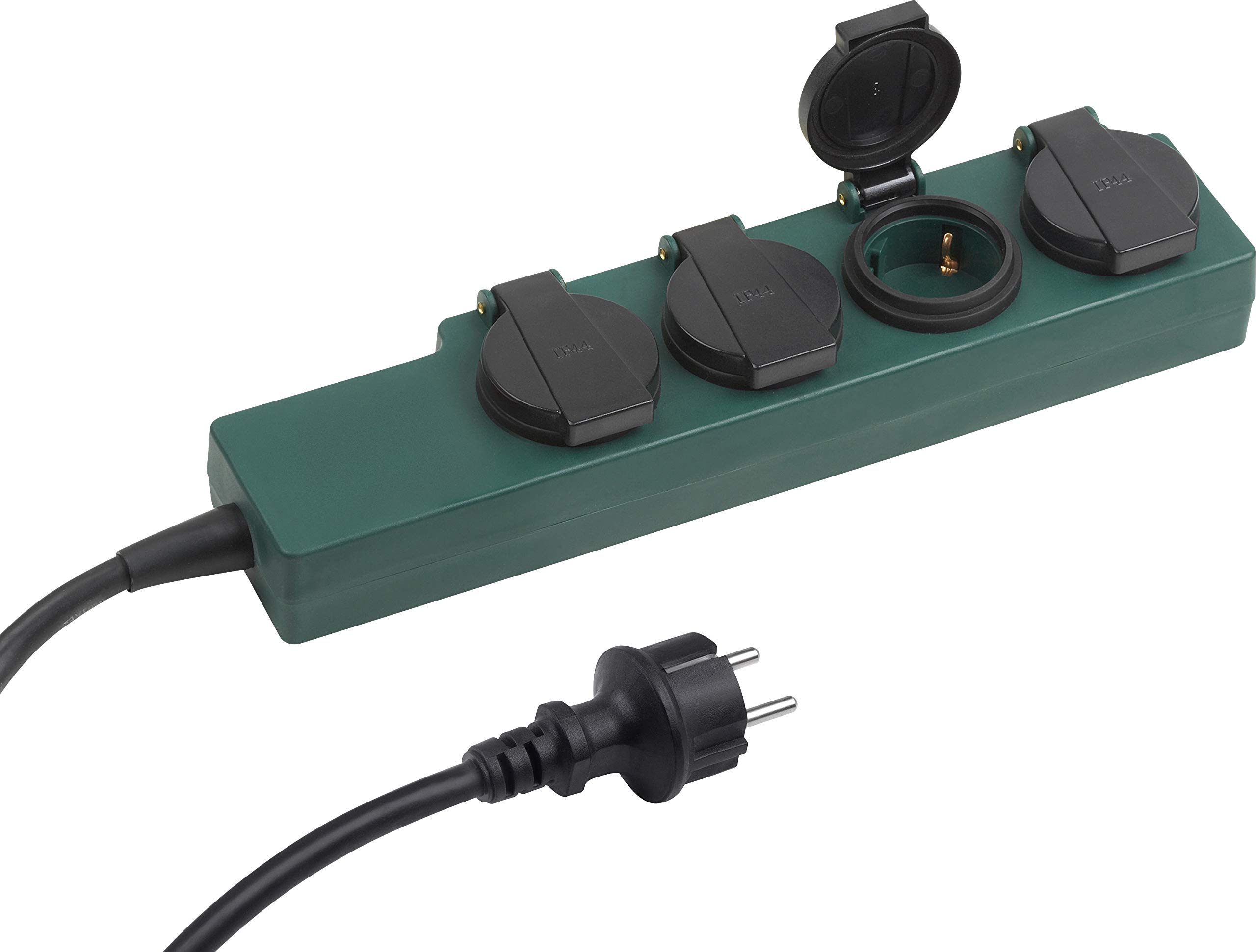 meister-steckdosenleiste-4-fach-1-4-m-ip44-outdoor-gr-n-7430910 image 1