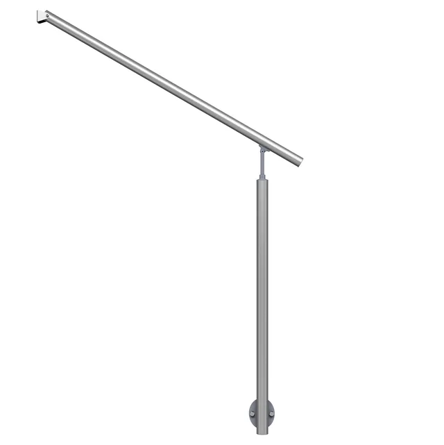 dolle-aluminium-eingangsgel-nder-1-15-m-1-pfosten-wandanschluss-h-he-1-m image 1